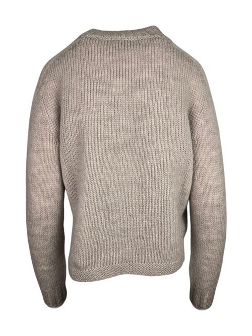 maglia donna in alpaca mastice A rovescio | 1800/9061